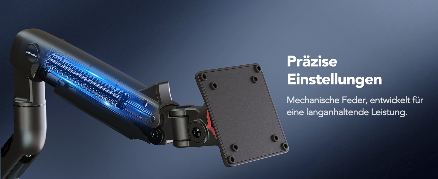 Кріплення для монітора HUANUO для Ultrawide до 49 дюймів, 18 кг, регульований кронштейн, VESA 100x100mm (RGB)