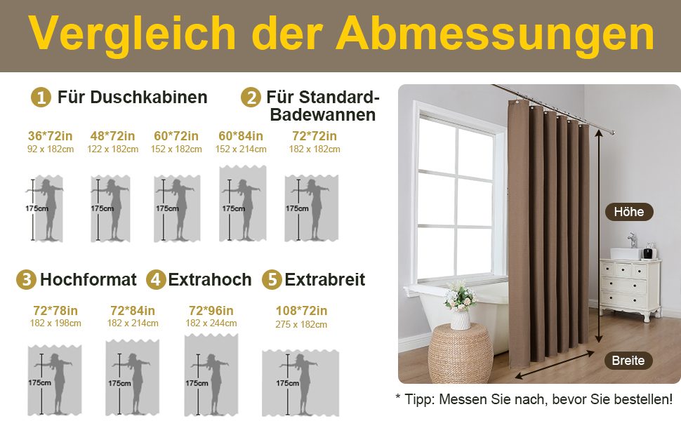 Штора для ванної кімнати Waffel з кільцями, тканинна, водовідштовхувальна, антигрибкова, 182x182 см, біла (Waffel - коричневий, 244x182 см)