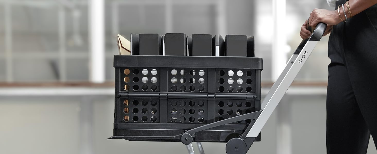 Складна пластикова коробка Clax Klappbox 45 л, сіра
