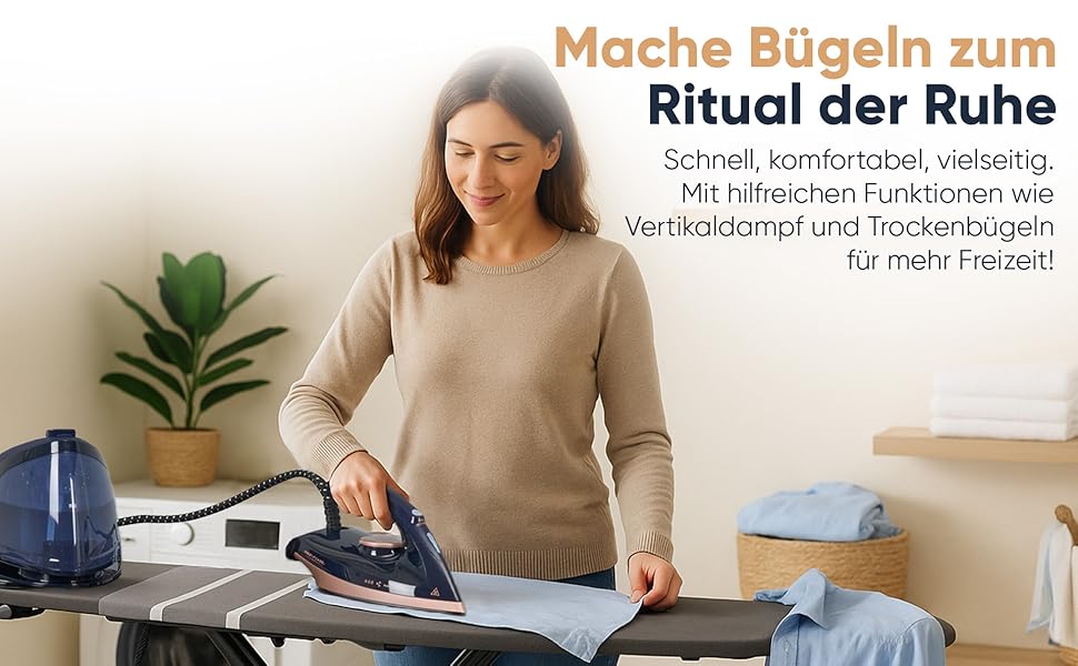 Станція парогенератора ProfiCare® PC DBS 3127 з керамічною підошвою Superglide, 2400W, 150 г/хв, 4 Bar, до 80 хв безперервної роботи