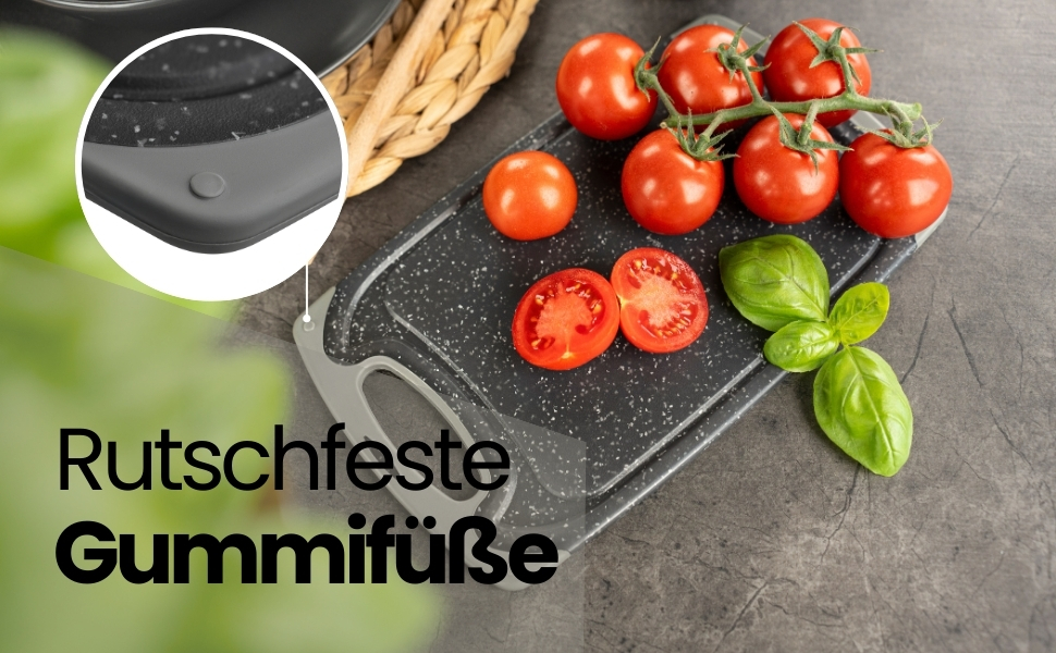 Набір з 6 дерев'яних підставок для сніданку з бамбука, 22x14x0,8 см, набір з 6 шт. (чорний/антрацит)