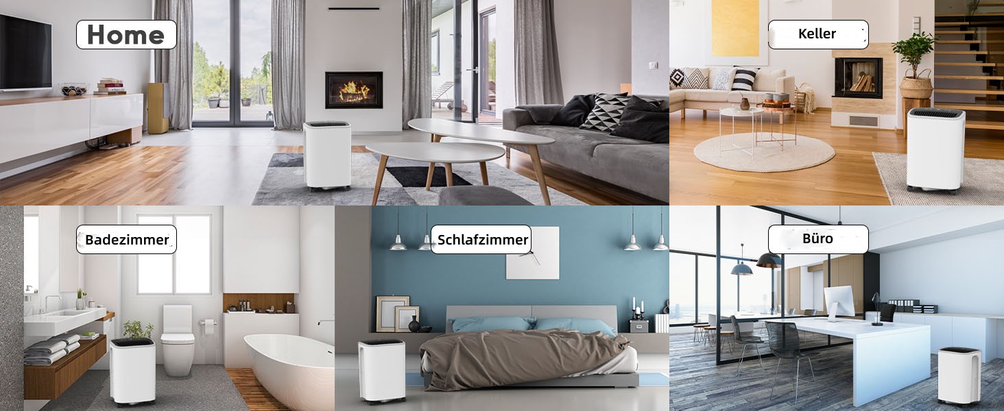 Електричний осушувач повітря COLAZE 12л/24г з автоматичною відтайкою, датчиком рівня води та низьким рівнем шуму (36дБ) для квартири, підвалу (повітряний вихід зверху)