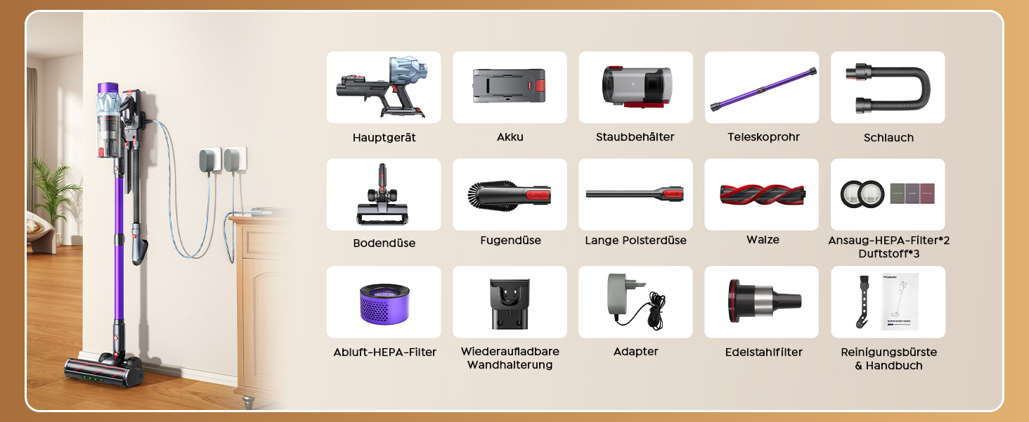 Бездротовий акумуляторний пилосос 600W з ароматерапією та станцією зарядки, 1.5L контейнер, для дому, авто, видалення шерсті тварин, твердих поверхонь, килимів