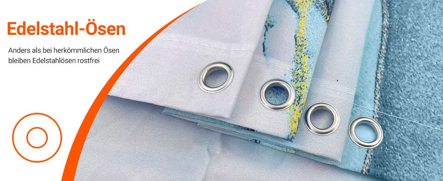 Штора для ванної кімнати 180x200 см, антигрибкова, водовідштовхувальна, поліестер, з кільцями (Світло-блакитний мармур)