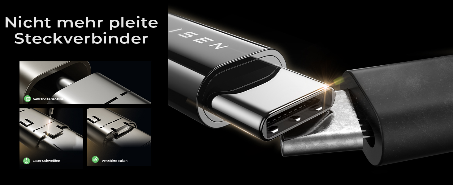 Набір USB-C кабелів LISEN 60W (4 шт.): 0.5м, 1м, 1м, 2м. Підтримка PD 3.0. Сумісний з iPhone, Switch, Samsung, Pixel, MacBook, iPad, Xiaomi. Чорний.