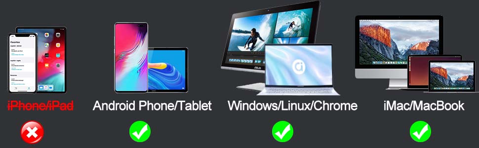 Цифрова мікроскоп-камера Ninyoon 1080P USB для iPhone, iPad, Android, PC, 50-1000x, з підсвічуванням