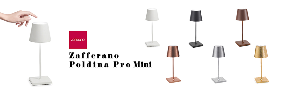 Zafferano Poldina Pro Mini – Бездротова настільна лампа, сенсорне керування, для дому та саду, 30 см, колір пісок