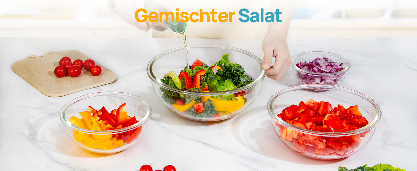 Набір контейнерів для їжі Vtopmart (15 шт.) з кришкою, скляні, для зберігання, мікрохвильова піч, морозильник, посудомийна машина