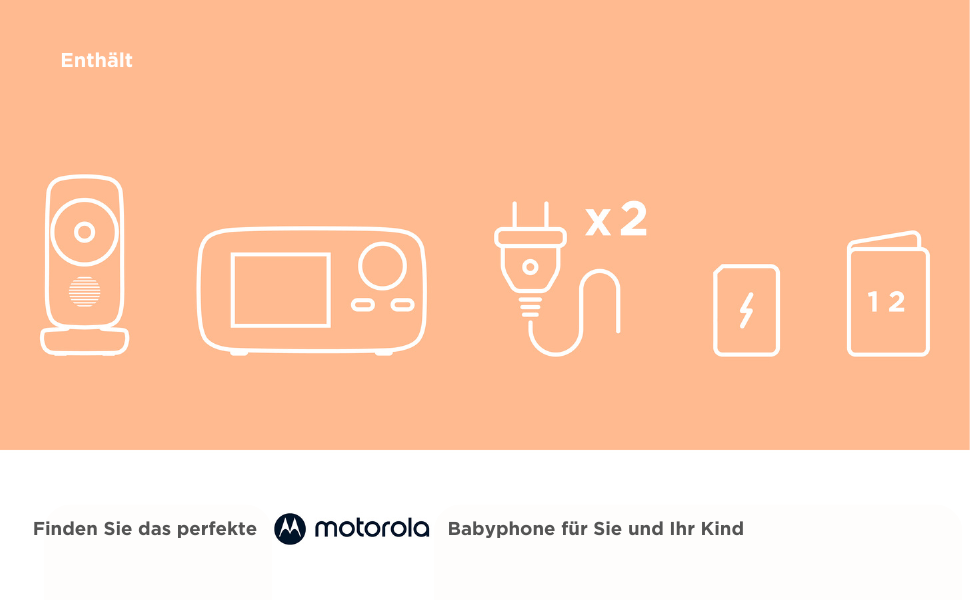 Дитячий монітор Motorola Nursery VM 483 з камерою, інфрачервоним нічним баченням та функцією двостороннього зв'язку