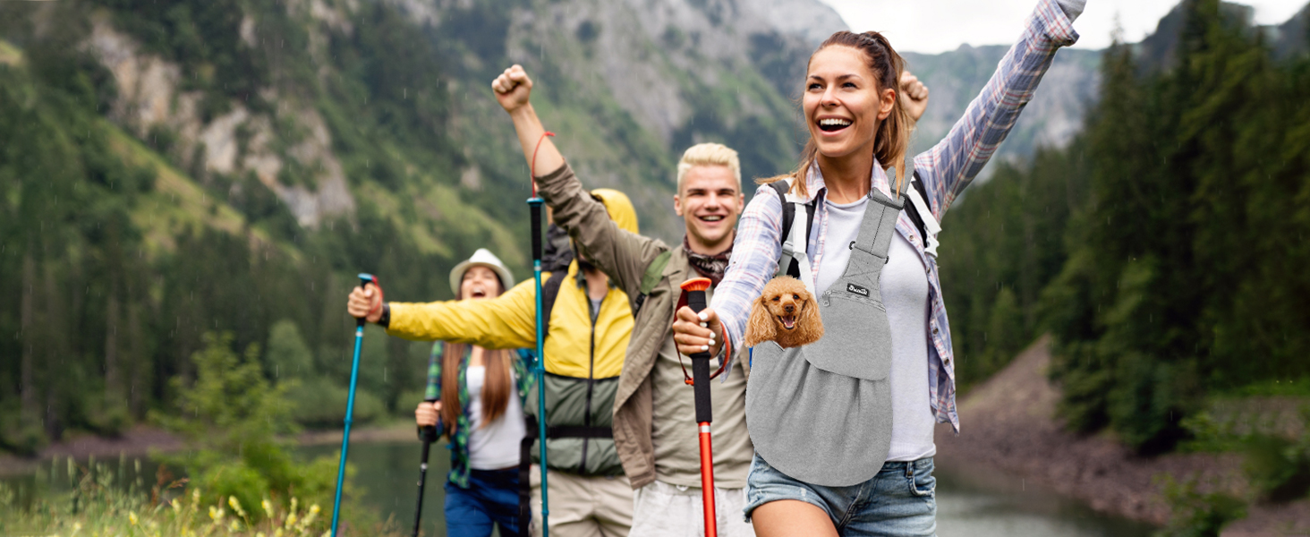 Сумка-переноска для собак SlowTon, сіра, M (2,7-5,4 кг)