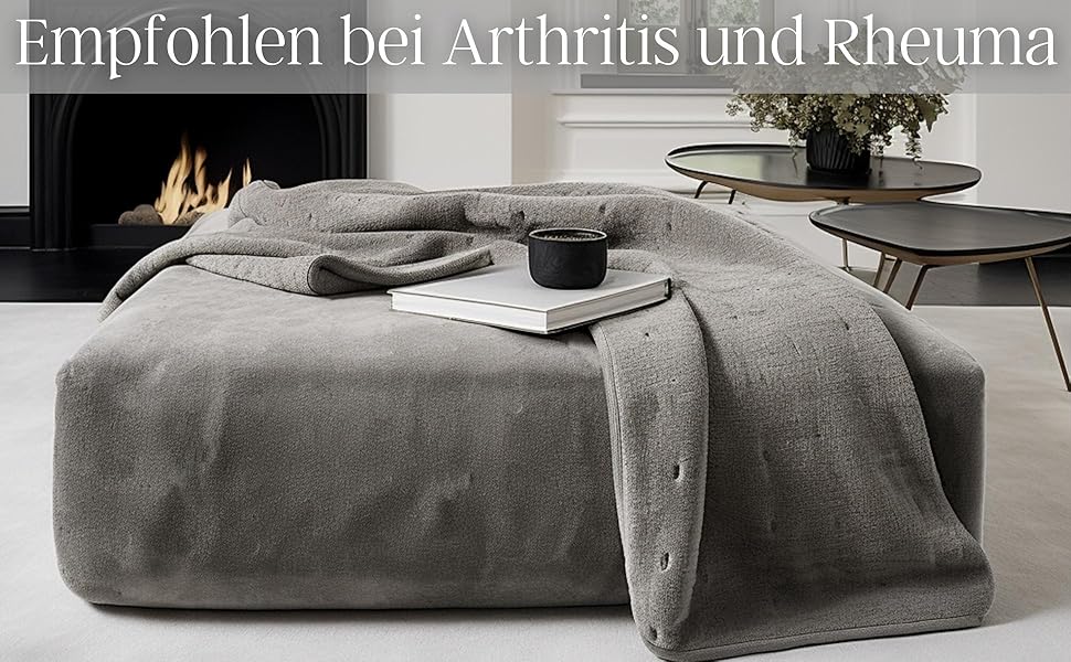 Електрична ковдра Steinborg з автовимкненням | 150 x 80 см | Таймер 6 год | Можна прати при 30°C | 6 температурних режимів | З пультом дистанційного керування | Тепла ковдра | Тепло під матрац | Тепла підстилка