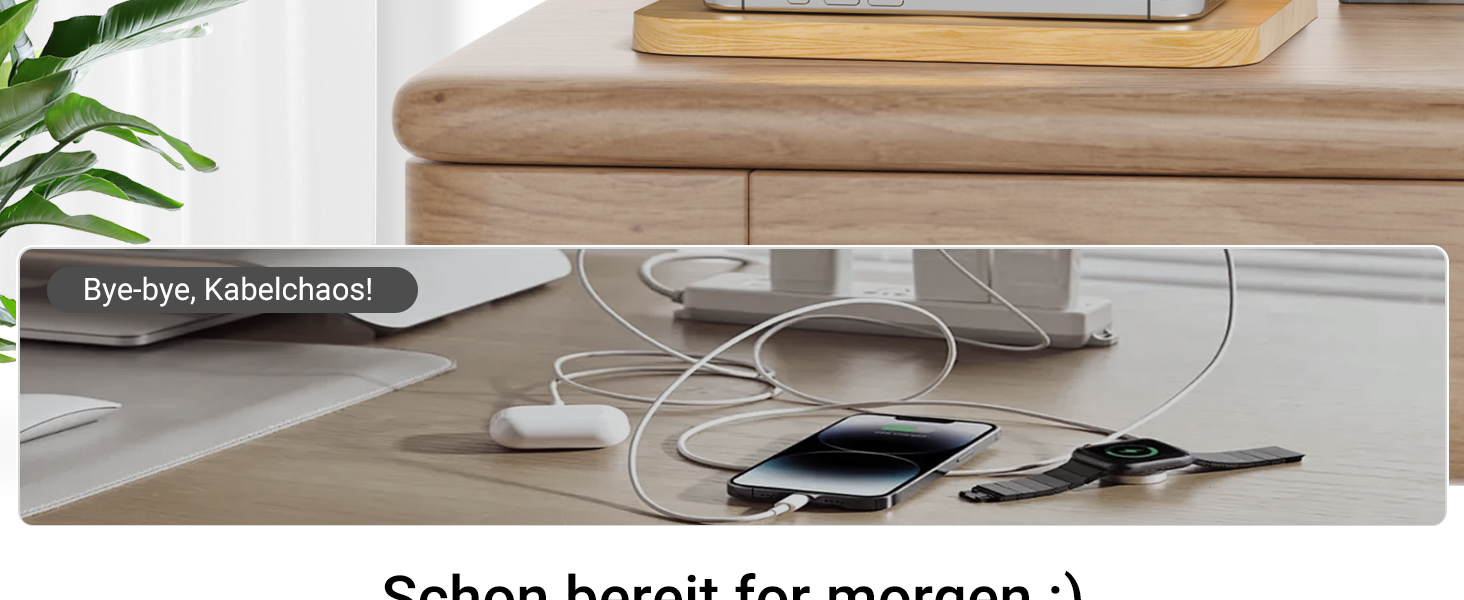 Бездротова зарядна станція COLSUR 3-в-1 для Apple Watch, iPhone, AirPods, 15 Вт, нічна лампа з годинником та зарядкою, аксесуар для смартфона