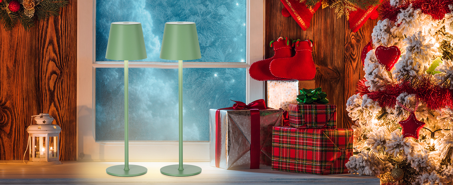 Набір з 2 бездротових настільних ламп LED з акумулятором, сенсорне регулювання яскравості, 3 режими кольору, USB-C зарядка для спальні, столу, кемпінгу (Чорний)