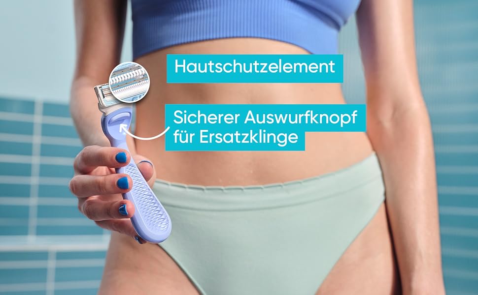 Жіноча бритва для інтимних зон Gillette Venus Intimate, світло-блакитна