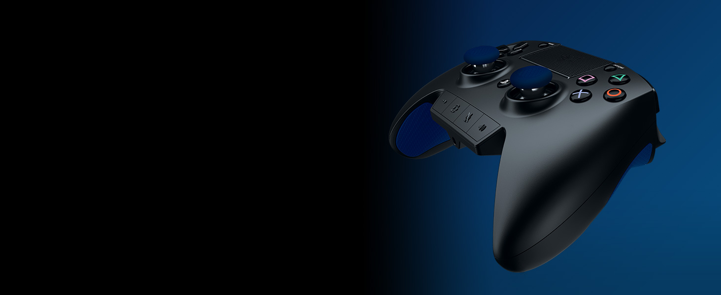Razer Seiren X для PlayStation - USB конденсаторний мікрофон для стрімінгу PS4/PS5 (чорно-синій) з антивібраційним кріпленням та кнопкою вимкнення звуку