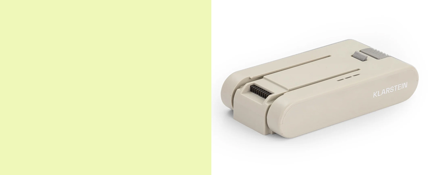 Бездротовий акумуляторний пилосос Klarstein без мішка з 4-ступеневим фільтром E12 EPA для шерсті тварин, килима та твердих підлог, ручний без мішка з насадкою для підлоги 180°