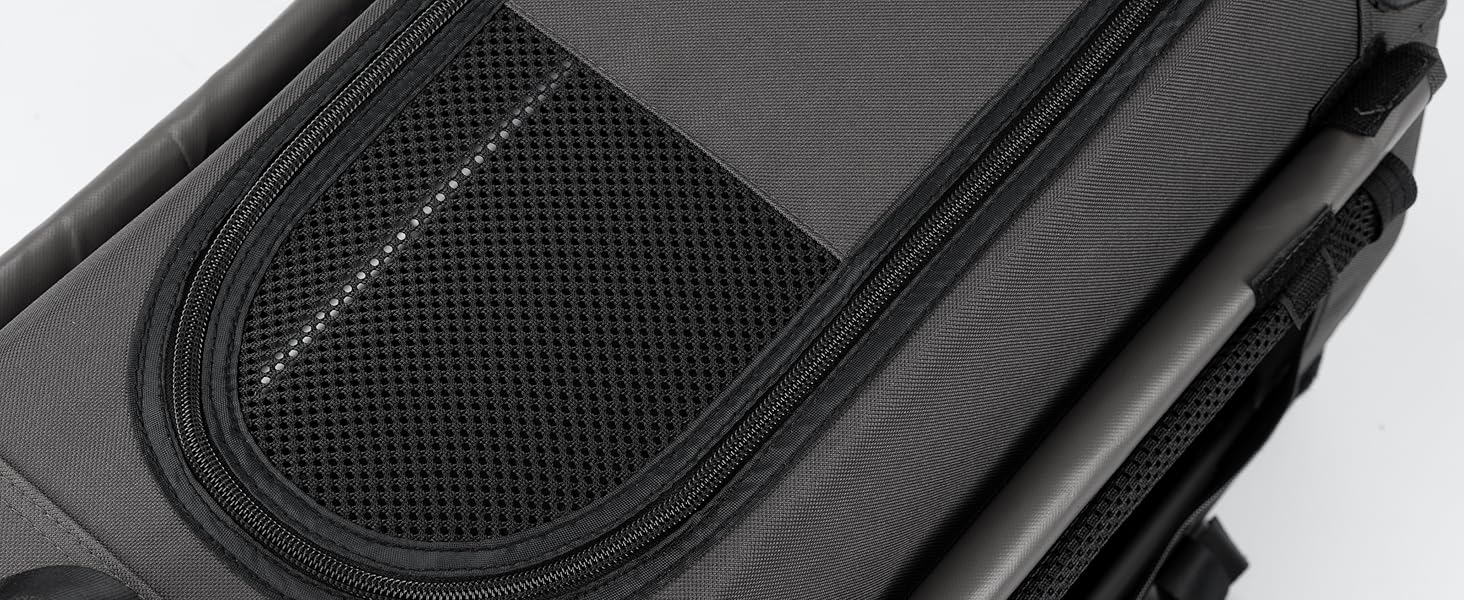 TrendPet TPX-Pro: Легка складана переноска для собак з алюмінієвим каркасом (сіра, 50x35x35 см)