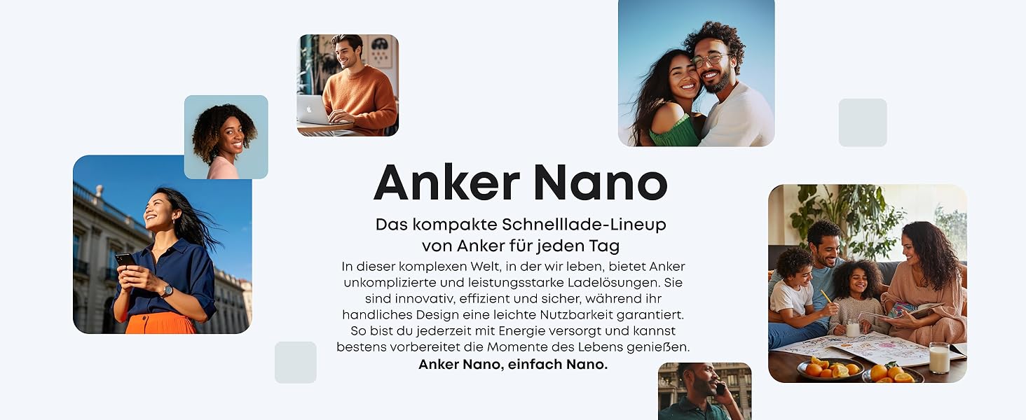 Anker Nano 45W USB-C Зарядний пристрій: Компактний мережевий адаптер для швидкої зарядки iPhone 17/Pro/Max, MacBook, Pixel, iPad, Samsung Galaxy (з кабелем 1.8м) - Білий