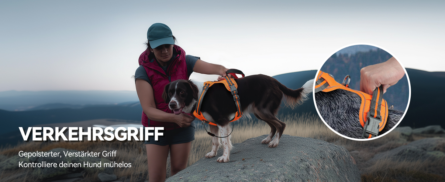 Шлейка для собак VIVAGLORY Easewalk, анти-тяга, для тренувань та прогулянок, з ручкою, анти-тяга для цуценят, XS, фіолетовий (25-51 см окружність грудної клітки)