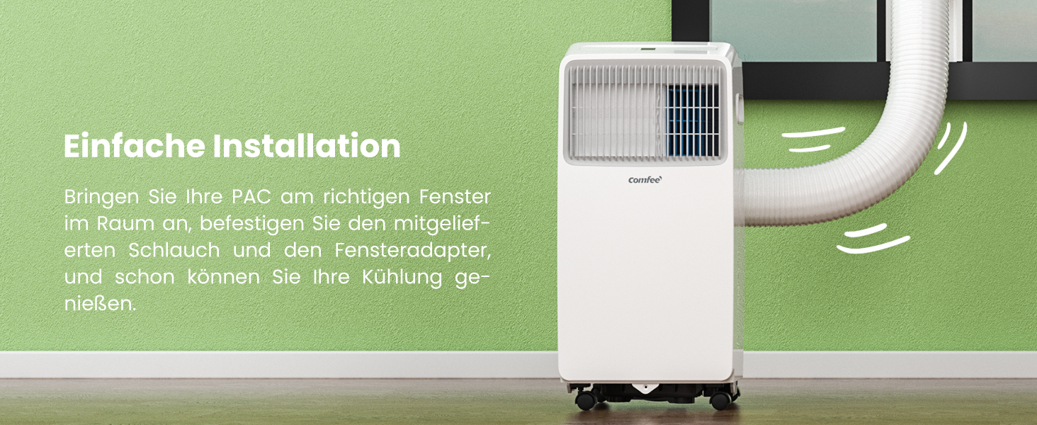 Мобільний кондиціонер Comfee MPPHA-07CRN7, 7000 BTU (2,0kW) - охолодження, вентиляція, осушення, до 68 м³