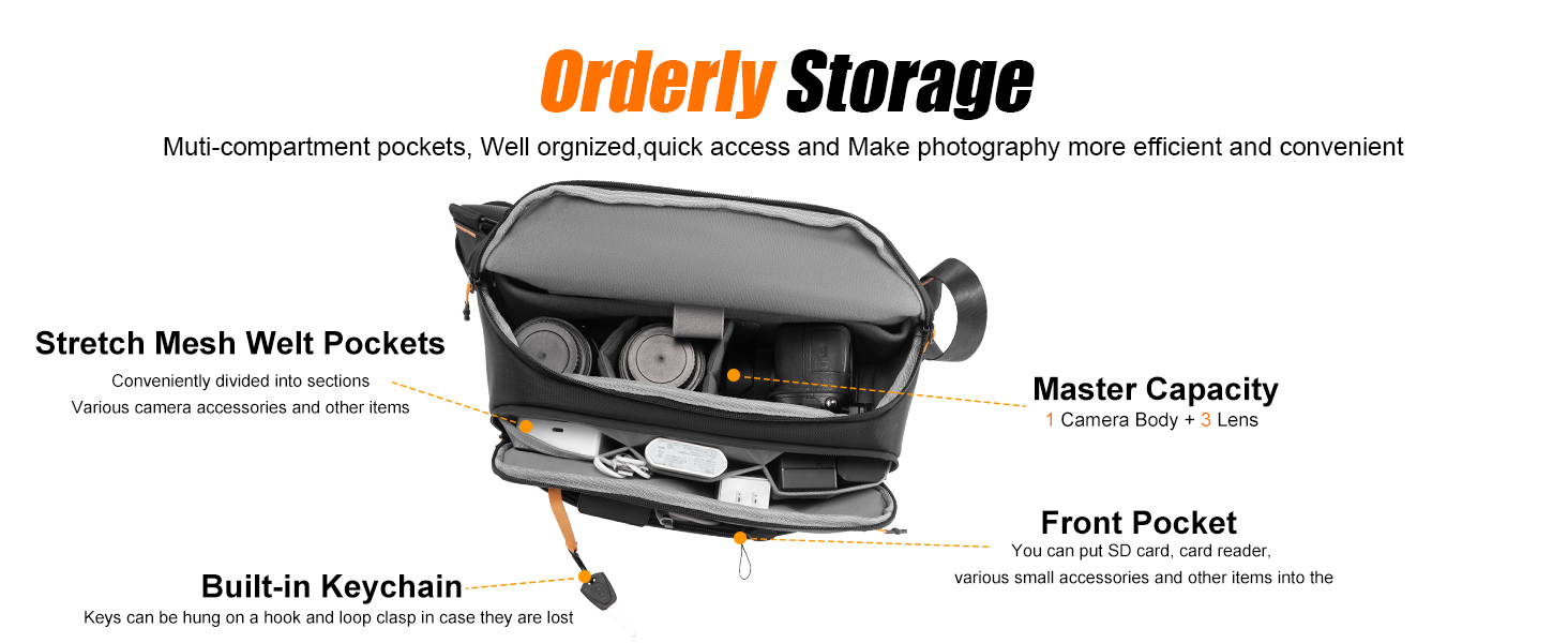 Чохол для камери Cwatcun: водостійкий, з кріпленням для штатива, для фотографів, чорний