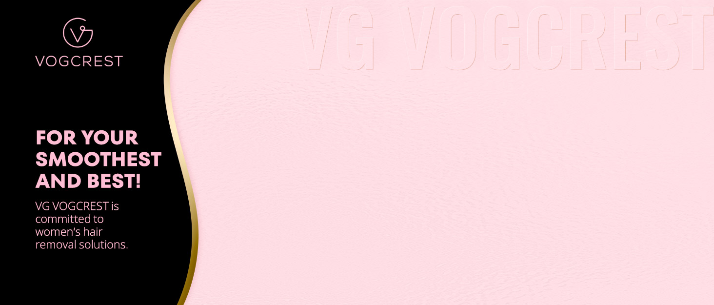 Триммер для обличчя та брів 2-в-1 VG VOGCREST з LED-підсвічуванням (Рожеве золото)