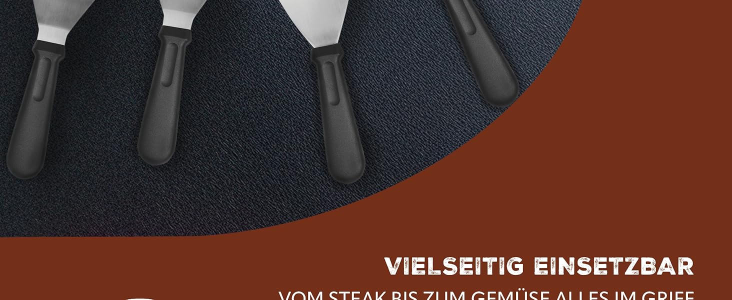 Набір лопаток Bremermann для смаження та гриля (4 шт.), нержавіюча сталь