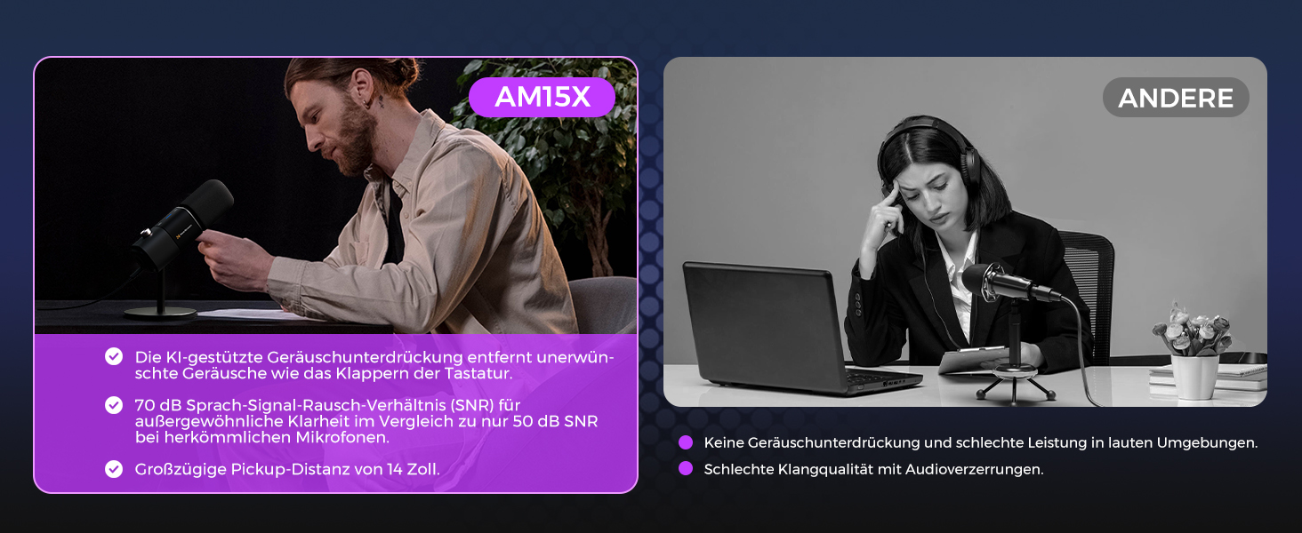 Динамічний мікрофон NearStream USB/XLR для ПК, геймінгу та стрімінгу з регулюванням гучності, кнопкою Mute, ізоляцією голосу, сумісний з MAC, PS4, PS5, мікшером (AM10X/AM15X)