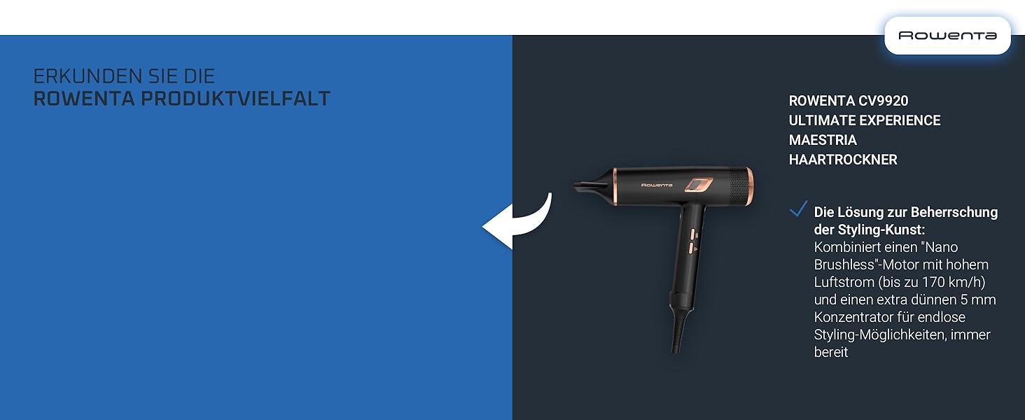 Випрямляч для волосся Rowenta Thermoglide SF5120E0 Titanium, 5 режимів (170-230°C), чорний/синій