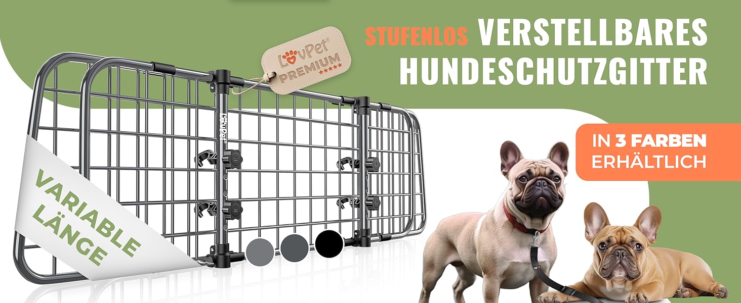 Сітка для собак в авто, бар'єр для собак, захисна сітка для багажника, універсальна, регульована ширина, чорна