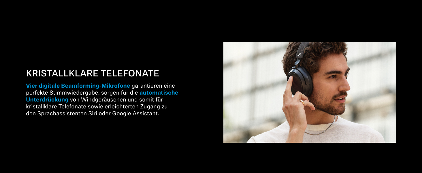 Навушники бездротові Sennheiser Momentum 4 Wireless з шумозаглушенням, Bluetooth, чорно-мідні