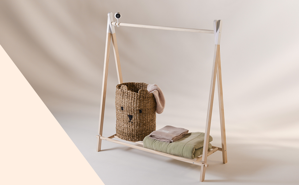 Дитячий відеомонітор Lionelo Care Babyline Smart з Wi-Fi, камерою, мобільним додатком та датчиками руху/звуку (білий)