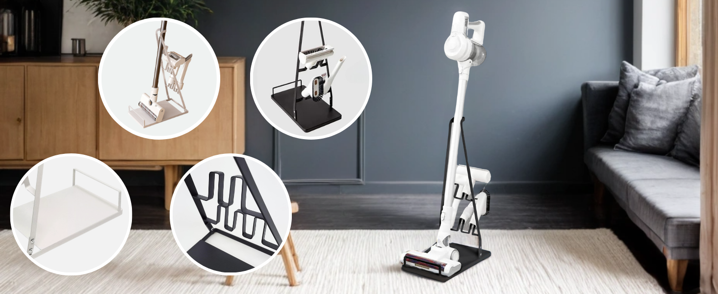 Підставка для пилососа MAGIC SELECT сумісна з Dyson V15, V6, V7, V8, V10, V11, металева, без свердління