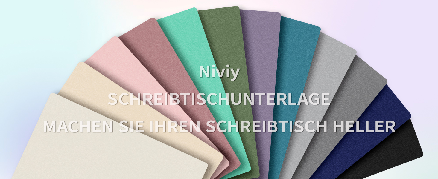 Килимок для столу Niviy з екошкіри, XXL, 80x40 см, чорний. Нековзкий, водонепроникний, для офісу та дому.
