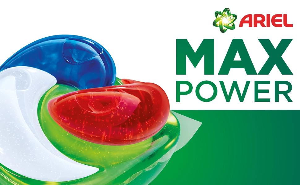 Капсули для прання Ariel Max Power Pods Universal+, універсальний засіб для прання, 66 прань