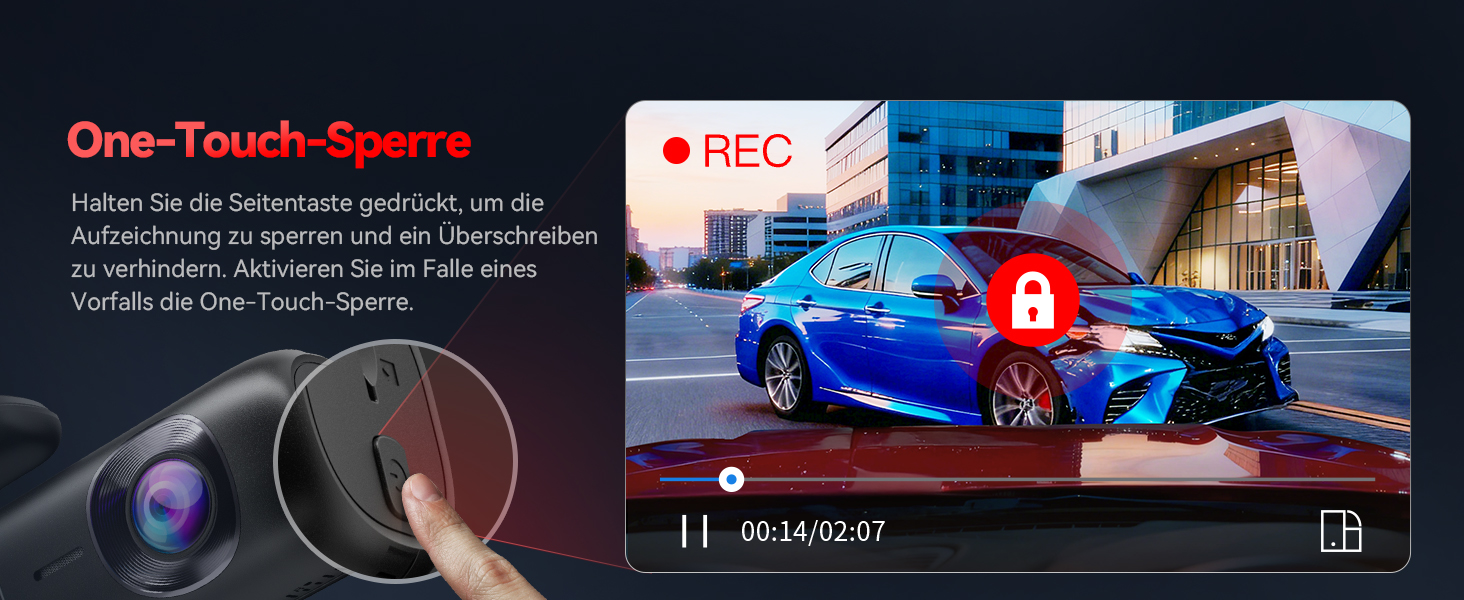 Автомобільний відеореєстратор REDTIGER 4K Ultra HD (передній та задній), GPS, 5.8GHz WiFi, нічний режим, режим паркування, підтримка карт пам'яті до 256ГБ, модель F9