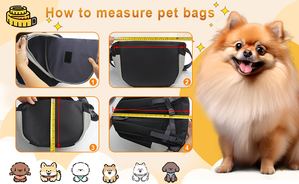 Рюкзак для собак та котів: переноска-рюкзак для маленьких тварин з дихаючим дизайном та водонепроникним дном для подорожей та активного відпочинку (Orange)