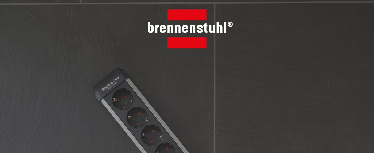 Мережевий фільтр Brennenstuhl Premium-Protect-Line на 4 розетки, кабель 3м, захисний подовжувач