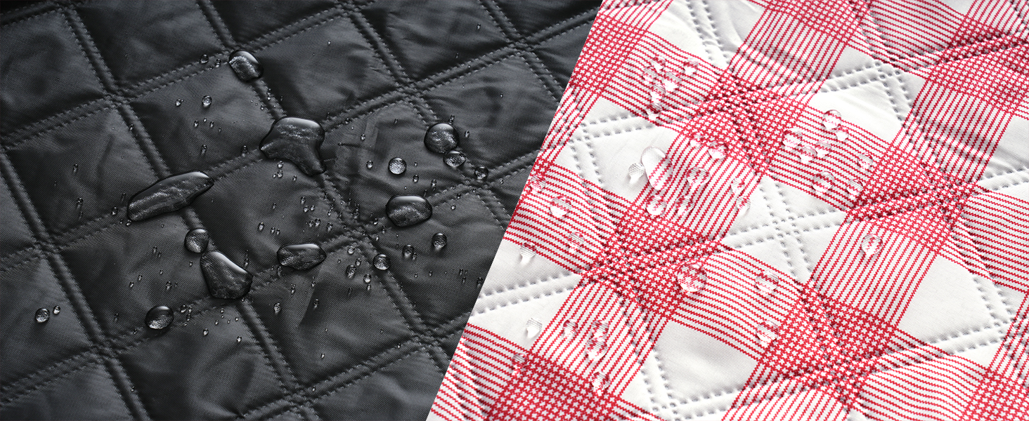 Плед для пікніка Oak & Tea 200x200 см, водонепроникний, ізолюючий, червоний. XXL килимок для пляжу, кемпінгу, відпочинку на природі з міцного Оксфорду