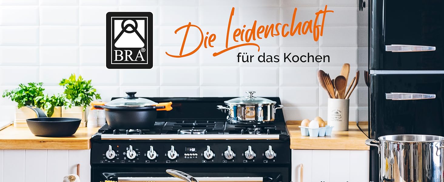 Каструля-скороварка BRA Allure 6 л з нержавіючої сталі 18/10, 2 програми приготування та блокування відкривання, для всіх типів кухонь