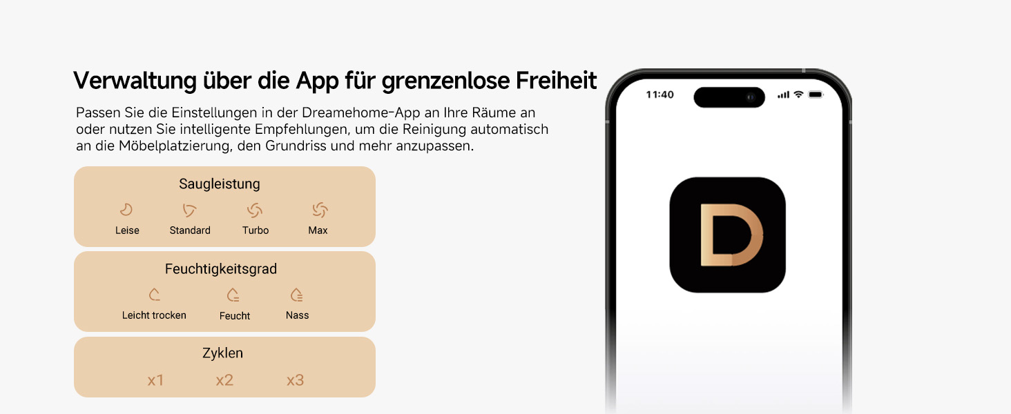Робот-пилосос Dreame L40 Ultra AE з функцією миття, 19000 Па потужність всмоктування, багато щіток та гнучкий моп, для вологого та сухого прибирання. Автоматична станція очищення пилу.