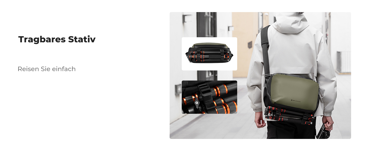 Сумка для камери K&F Concept: велика фотосумка на плече для Canon, Nikon, Sony, DJI Mavic