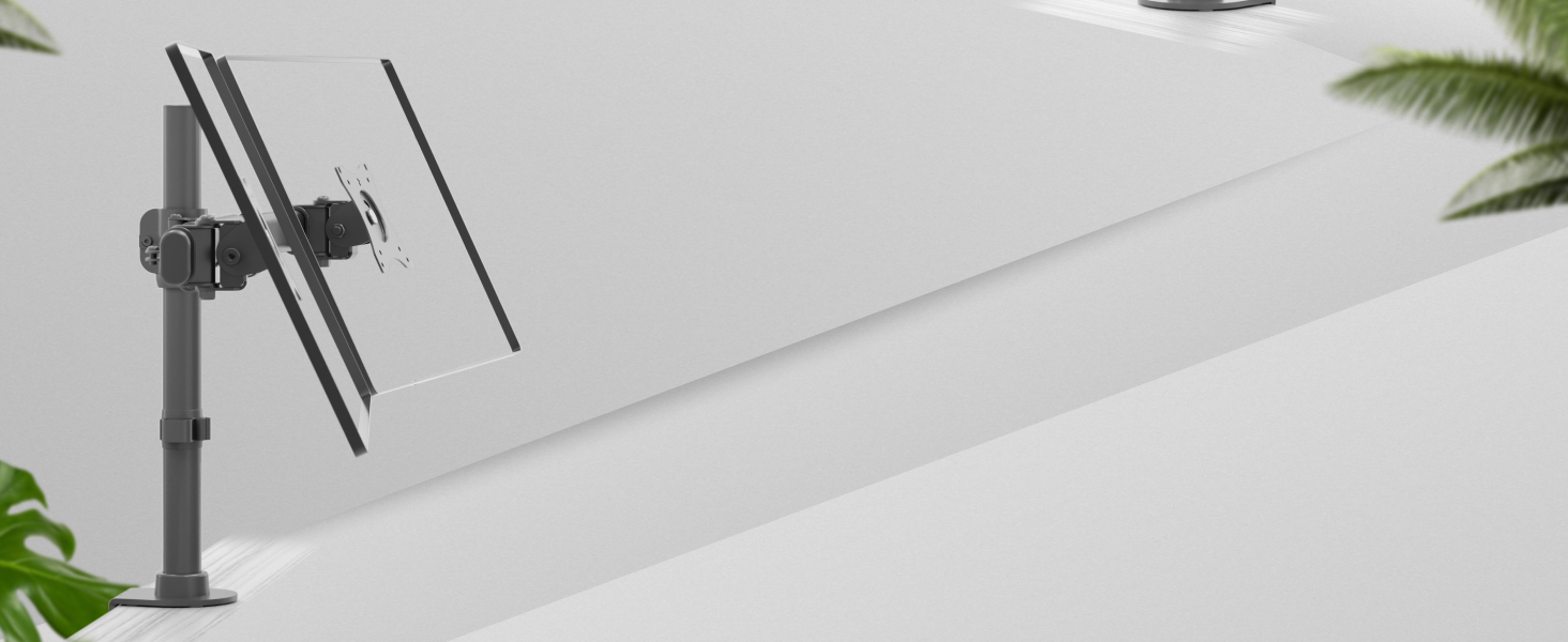 Підставка для монітора RICOO TS7811 - 2 монітори, кріплення для 13-27 дюймів, гнучкий гриф, для ПК та ігор