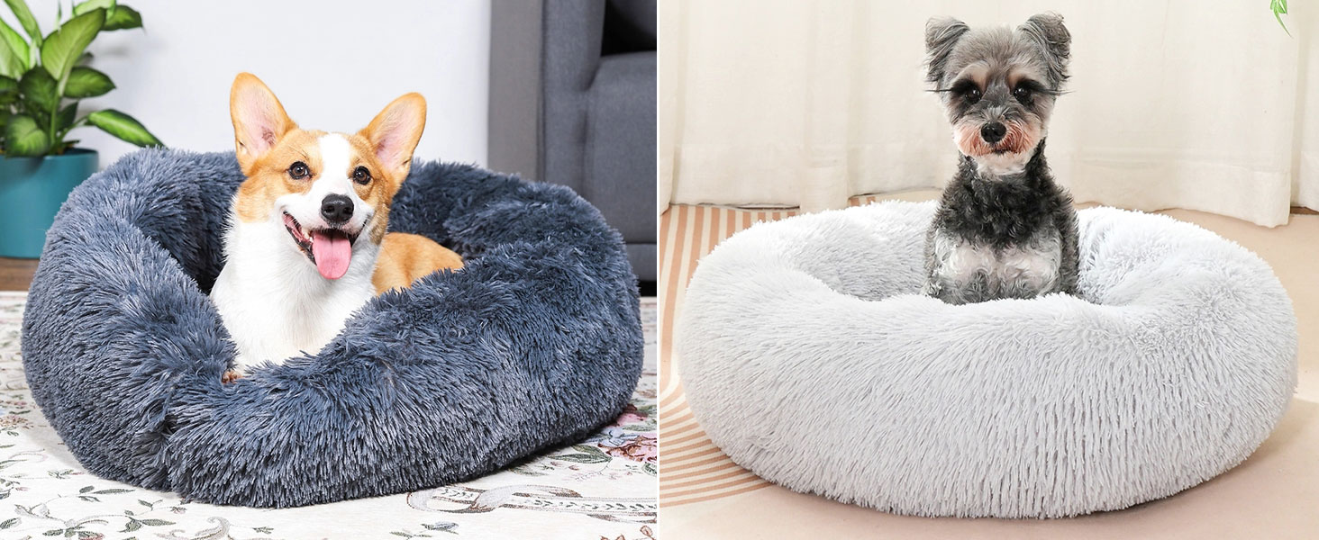 Крісло-лежанка для котів та собак 50 см, м'яке, плюшеве, антиковзаюче, легко миється, темно-сірий колір