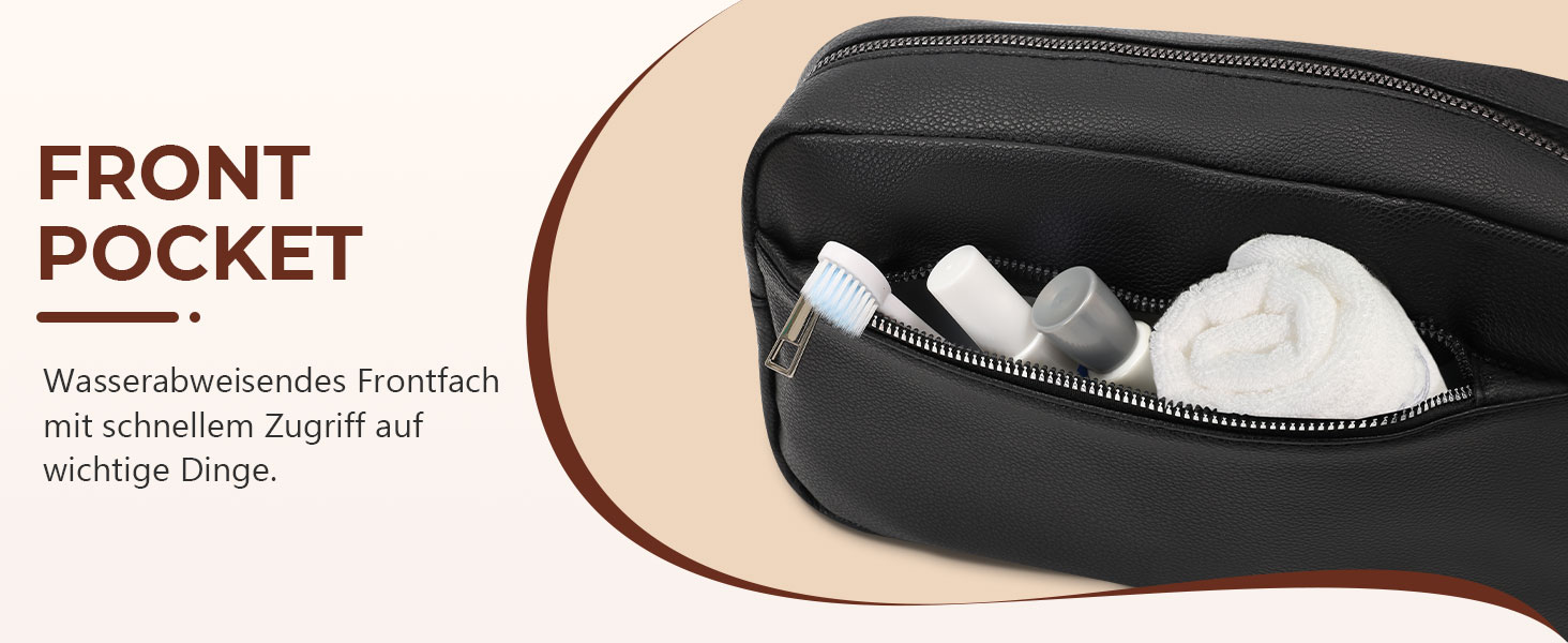 Чоловіча/Жіноча дорожня косметичка, валізка, сумка для туалетних аксесуарів 24x14x7 см (Чорний)