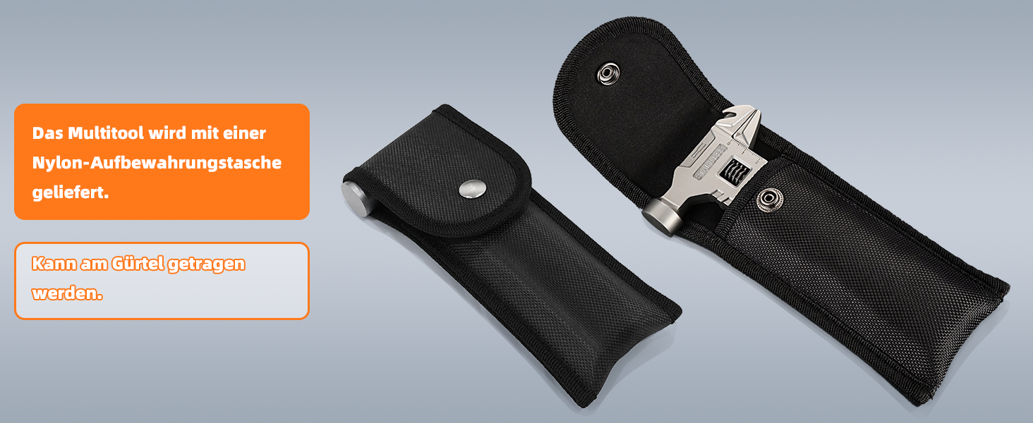 Мультитул Rollgabelschlüssel 18 в 1: преміум-мультитул з титанової сталі для чоловіків, кемпінгу, відпочинку на природі та надзвичайних ситуацій