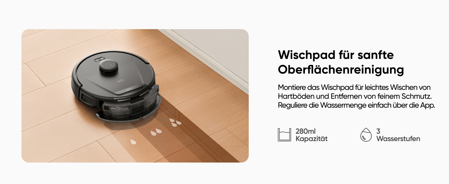 Робот-пилосос eufy L60 Hybrid SES з функцією миття, потужність 5000Pa, лазерна навігація iPath, для ретельного прибирання, ідеальний для волосся та твердих підлог (відновлений)