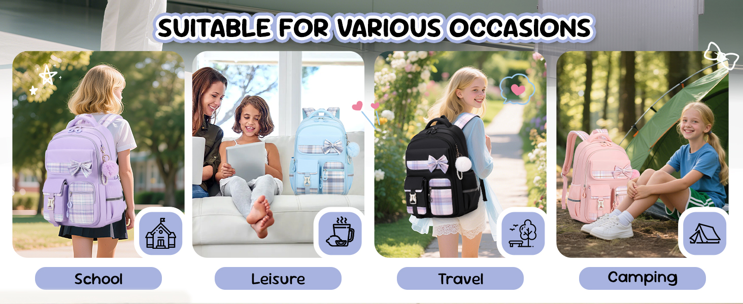 Шкільний рюкзак для дівчаток 3 в 1: рюкзак, ланчбокс, пенал. Чорний, для 3-5 класів