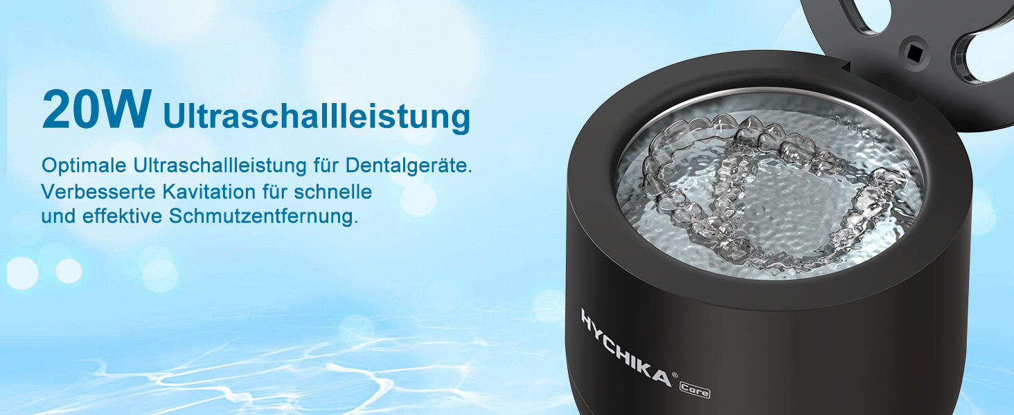 Ультразвуковий очищувач для кап, брекетів та елайнерів з УФ-стерилізацією 45 кГц, 4 режими, 200 мл, чорний