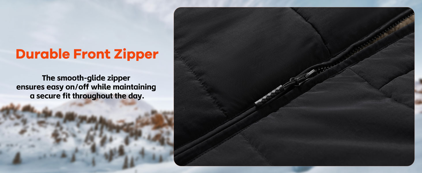 Обогреваемая жилетка для мужчин с PowerBank 20000mAh, 7.4V, флісова підкладка, 3 режими, для повсякденного використання, чорний